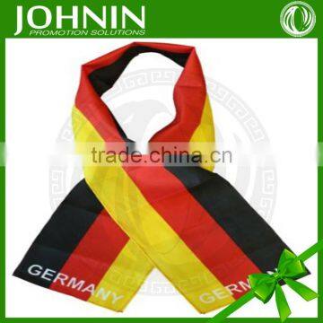 cheap qualifed printing promotional polyester Germany soccer fans scarf