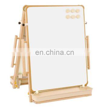 Pinewood easel double side drawing board adjustable wooden easel stand