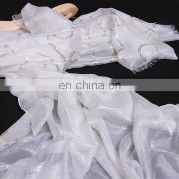 Autumn Winter Women White Fashion Digital Print Pashmina Scarf Worsted Thin Style 200s Cashmere Infinity Scarves Shawl