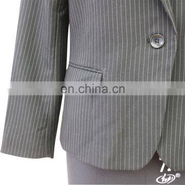 Lady High Quality Hot Sale Stripe Blazer Suit photo-2