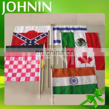 wholesale promotion World Cup all countries mini hand held stick flag