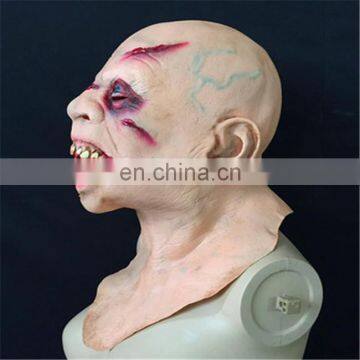Halloween Mask Green Latex Terror Performing Party Devil Skeleton Mask photo-4