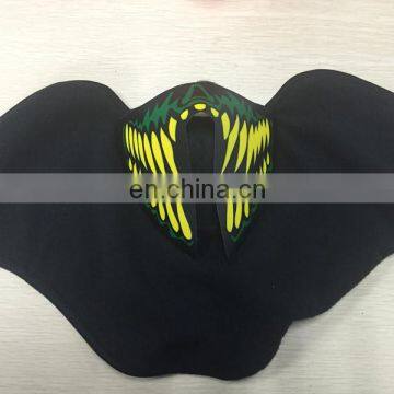 Custom unisex led light up party mask, led glowing mask