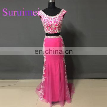 Free Shipping Prom Dresses vestidos de noiva with Appliques Formal Evening Gowns Hot Sale