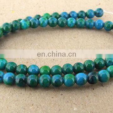 Azurite 6mm round beads Wholesale azurite beads Chrysocolla 6mm round beads