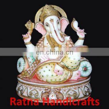 Ganesh Figurine Marble Statue D011