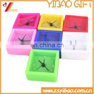 2017 hot sell wholesale silicone table alarm time clock