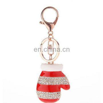 Promotion Christmas Keychain Rhinestone Metal Alloy Santa Claus Keychain photo-5