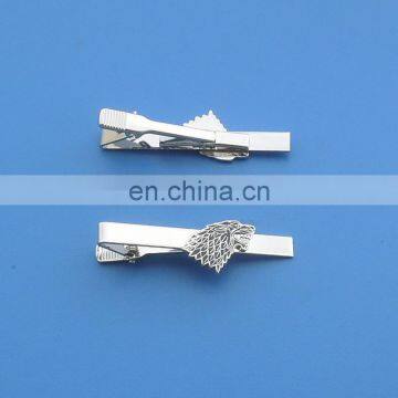 custom animal shape high-end metal logo tie clip tie for men gifts