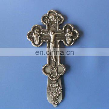 Jesus Cross Metal Trophy Christian Symbol Church Metal Wall Plaque