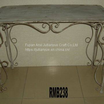Metal Outdoor Folding Table Coffer Table Round Table photo-4