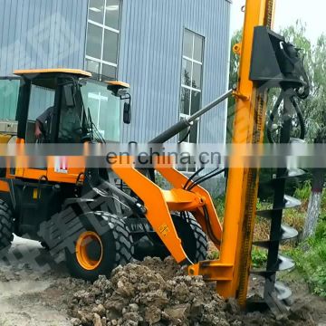 Wheel Loader Mounted Deep Big Hole Digger Ground Drill Machine For Sale