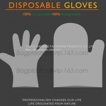 Eco friendly Compostable Disposable 100% Biodegradable Gloves Made From Cornstarch,gloves, Dog poop bags T-shi