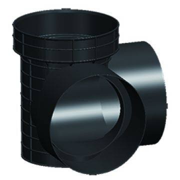 Black Hdpe Plastic Two Way Inspection Well 