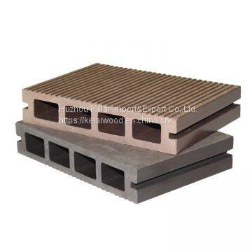 Length Customized Surface Grooved Wpc Crack-resistant Decking Hollow Wpc Outside Decks Outdoor Decking Wpc Board photo-2