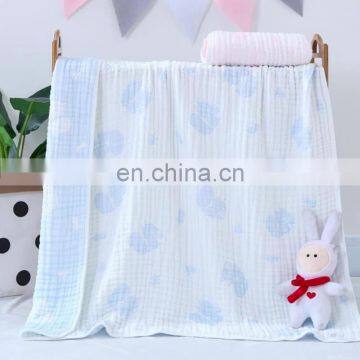 2020 trending organic cotton filled 100 cotton fabric baby thickened muslin swaddle soft quilt blanket with moderate price