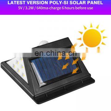 Outdoor LED Solar Garden Wall Lamp With Solar Panel and Battery photo-6