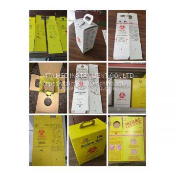 Medical Waste Collection Safety Boxes 5.0l Cardboard Sharps Container Medical Waste Safety Boxes Supplies photo-2