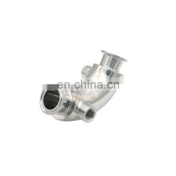 Sanitary Stainless Steel 304 Clamped 90 Degree Heat Jacketed Elbow Tube Fitting photo-4