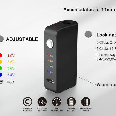 New discreet cbd battery, voltage control folartech Bbox kit