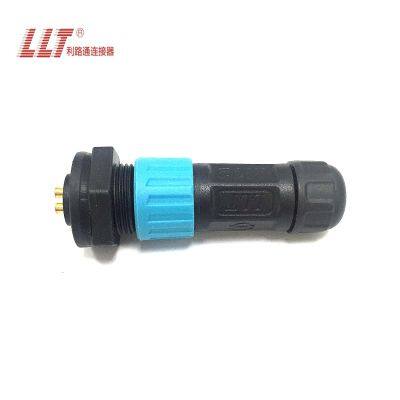 IP68 2pin Push Lock Wire Waterproof Panel Power 2 3 4 5 6 7 8pin Socket and Plug M12 photo-3