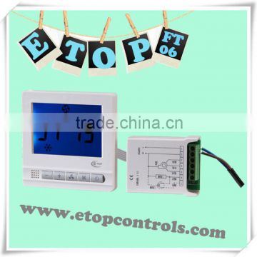 programmable FCU/HVAC LCD room thermostat