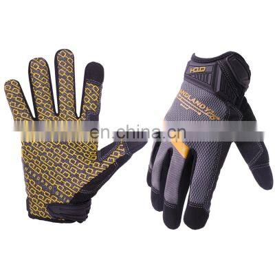 HANDLANDY Breathable Flexible Anti Slip Touch Screen Safety Working Gloves Cut Resistance Cycling Gloves Full Finger For Men