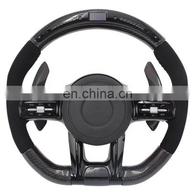 Hot Sale Professional Lower Price Class C Class A car Carbon fiber steering wheel LED For Mercedes-Benz A 000 460 9808 9E29