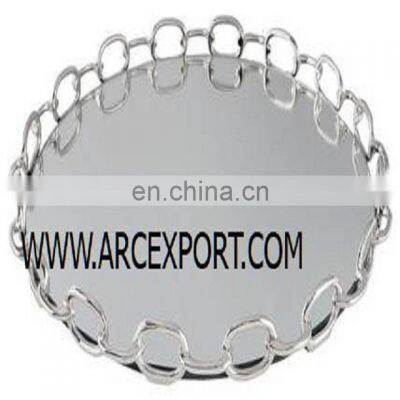 iron chain design mirror tray