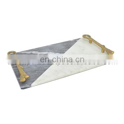 two color marble designer tray