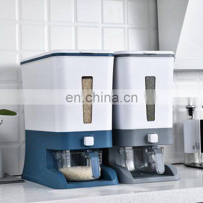 hot selling PP material multifunction rice dispenser storage box grain dispenser storage container