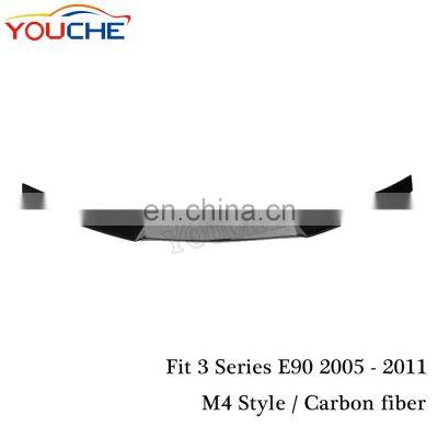 Carbon Fiber M4 Style Rear Trunk Spoiler for BMW E90 & E90 M3 Sedan 318i 320i 325i 330i 2005 - 2011 photo-2