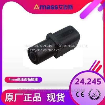 Horizontal welding plate socket 24.245 1000V 24A  4mm banana socket