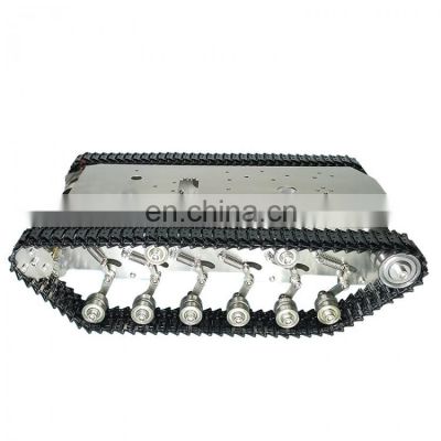 T600 Stainless Steel Tank Truck Intelligent Robot Chassis Metal Pedrail with Shock Absorber