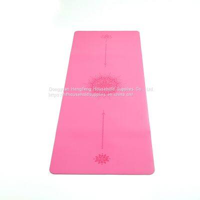 Thick Pu Rubber Yoga Mat With Alignment Line For Women photo-2