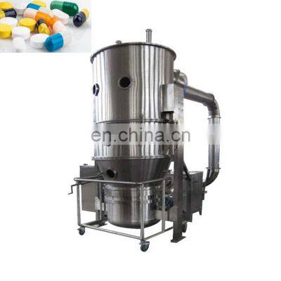 Fluid bed dryer and granulator with spray system for food and pharmaceuticals