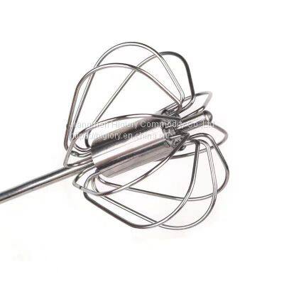 Stainless Steel Baking Tools Self Rotating Mixer Milk Whiskers Milk  Frother Egg Whisk for Kitchen Utilities photo-4