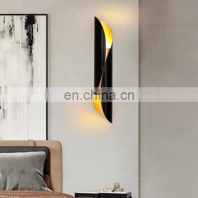 Minimalist Wall Lamp Living Room Bedroom Indoor Modern Light Sconce Black White Wall Lamp