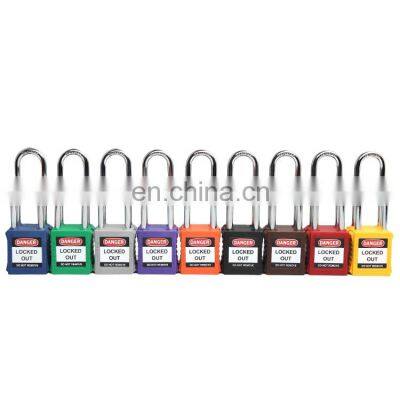 safety plastic shackle padlock insulation long padlock