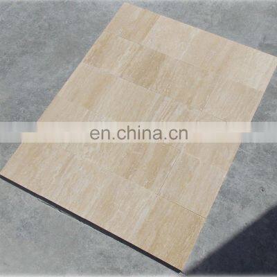 Best Quality selection indoor and outdoor decoration Ivory Travertine Vein Cut Tiles Made in Turkey CEM-FHVC-01