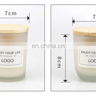 Lidded Handmade Glass Custom Wholesale Gifts Scented Fragrance Soy Candle