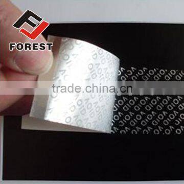 Tamper Evident Void Security Seal Label Sticker, Silver Security Sticker photo-4