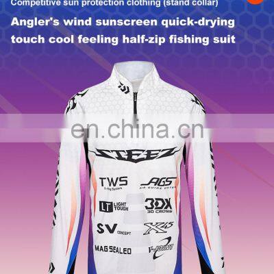 Long Sleeved Fish Suit Quick Dry Fishing T-Shirt-Sun Protection Clothing Fishing Jersey photo-5