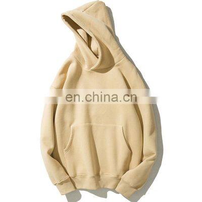 Custom Design High Quality Sublimation Men's Hoodies Custom Logo 100% Cotton Oversized Plain Pullover Thick Heavy Printed