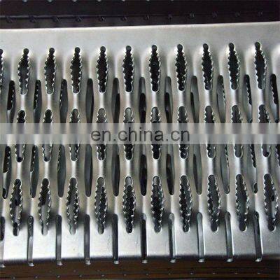 Factory Produce Good Quality Crocodile Mouth Type Anti-skid Plate Used In Stair Safety Stair Tread Grating