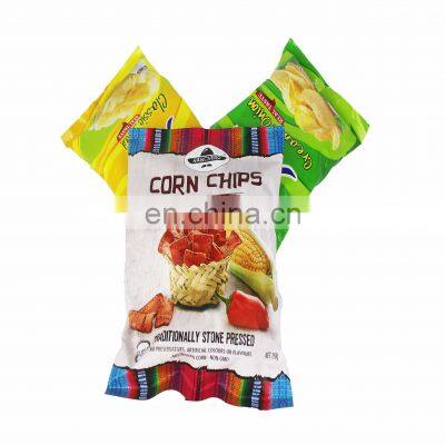 Middle Side Heal Sealing Laminated Material Pillow Pouch Aluminum Foil Potato Custom Printed Chip Bags