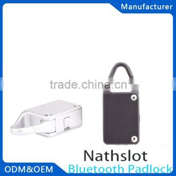 Nathslot bluetooth smart luggage self locking luer lock iron padlock