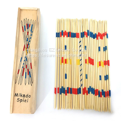 Colorful Bamboo Mikado Pick Up Sticks toys Traditional Game