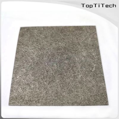 70% Porosity Titanium Fiber Paper Felt for GDL  Customized titanium fiber felt 0.2mm 0.4mm for Fuel cell electrolyzers filtration