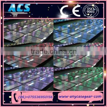 ACS newly product for Wedding decor Optical 3D Illusion Light Infinity Led Dance Floor